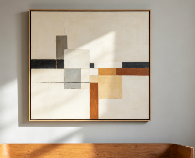 Modern Abstract Geometric Decorative Painting